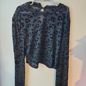 Shein see through long sleeve Sz S/M‎